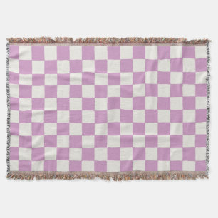 Checkered Checkerboard in Lavender Girls Schlafzim Decke