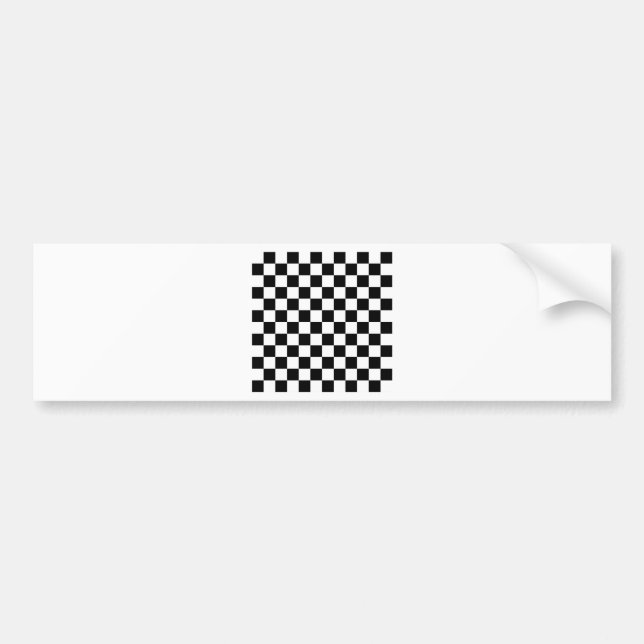 Checkered Flagge, die Autoaufkleber (Vorne)