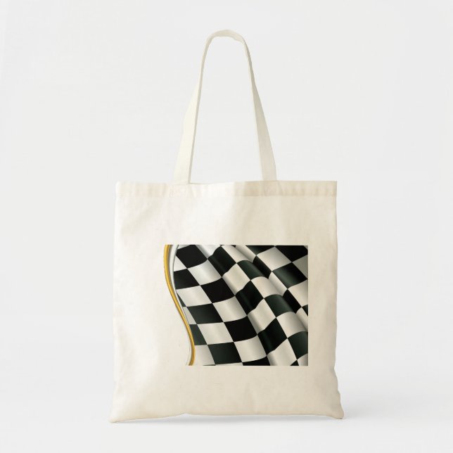 Checkered Flaggen-Taschen-Tasche Tragetasche (Vorne)