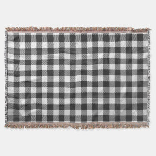 Checkered kariertes Schwarzweiss Decke