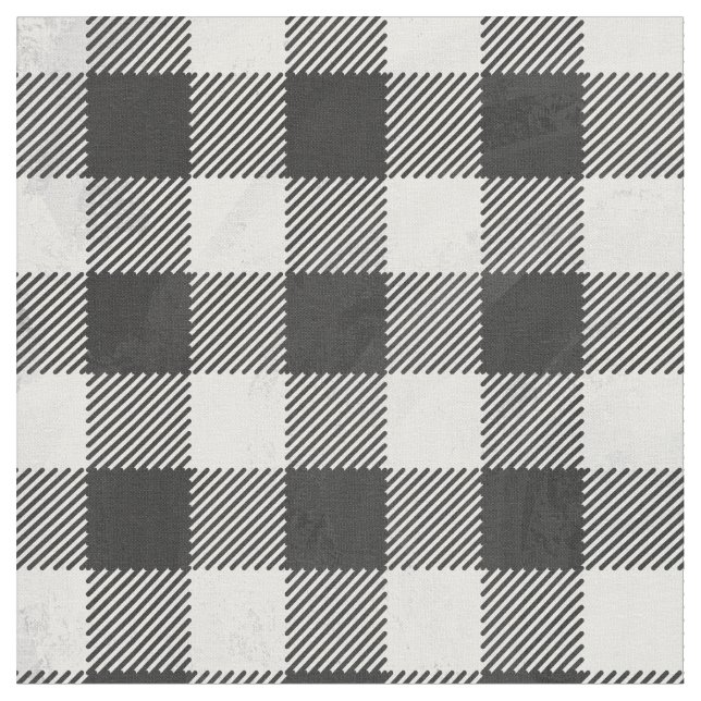 Checkered kariertes Schwarzweiss Stoff (Nahaufnahme)