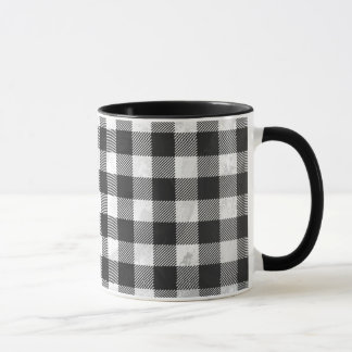 Checkered kariertes Schwarzweiss Tasse