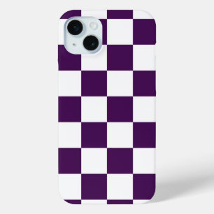 Checkered lila und weiße iPhone 6 Plusfall Case-Mate iPhone Hülle