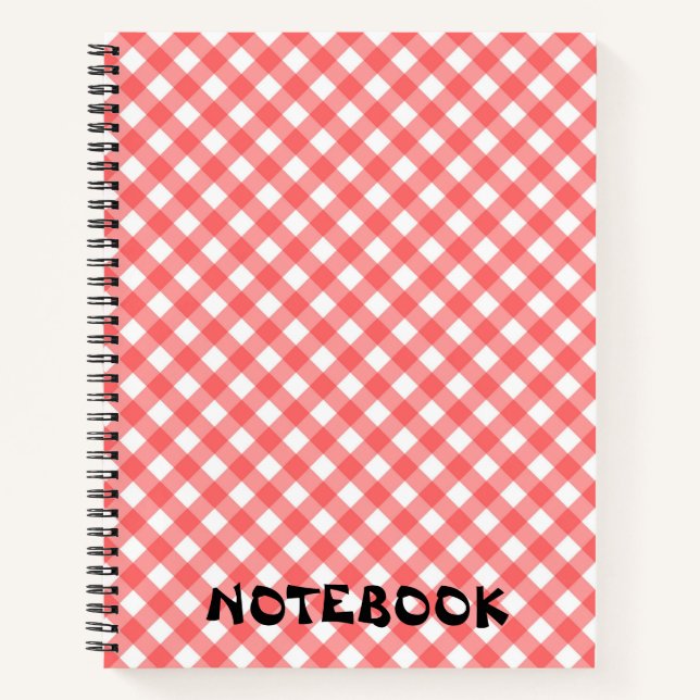 Checkered Pattern Notebook - Perfekt für alle Note Notizbuch (Vorderseite)
