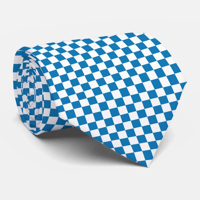 Checkered Print Krawatte (Gerollt)