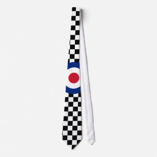Checkered schwarzes laufendes Ziel-Mod Krawatte