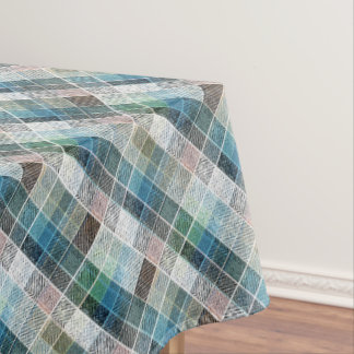 checkered, tartan, plaid, classic, blue, white tischdecke