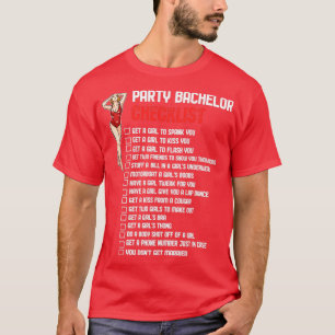 Checkliste Bachelor Party T-Shirt