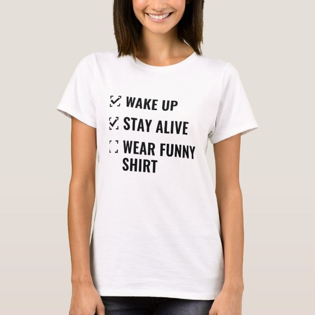 Checkliste Funny T-Shirt (Vorderseite)
