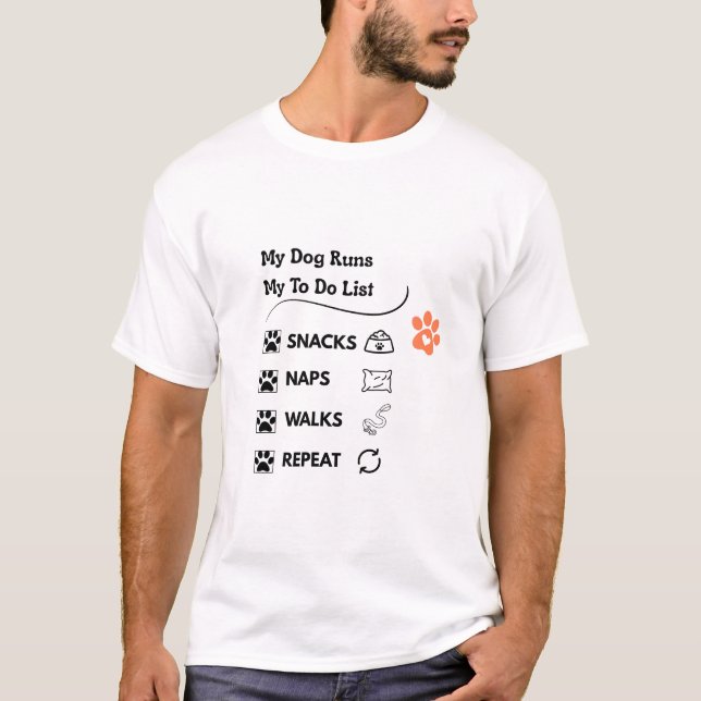 Checkliste für die niedliche Pet-Drucktaste T-Shirt (Vorderseite)