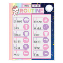 Checkliste für die tägliche Nacht und den Morgen