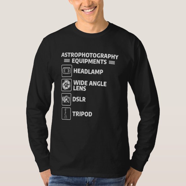 Checkliste für Fotografen T-Shirt (Vorderseite)