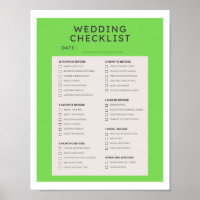 Checkliste für Hochzeitsplanung