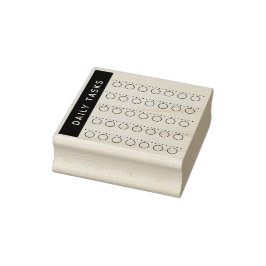 Checkliste für tägliche Aufgaben Planer Holz-Brief Gummistempel