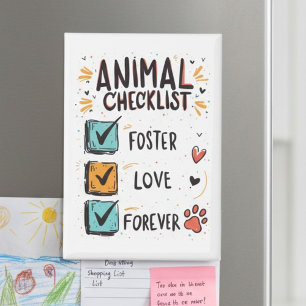 Checkliste für Tierforscher bei Foster-Lüftern Magnet