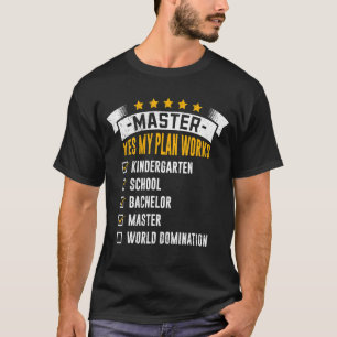 Checkliste Mein Plan Works Master Grad T-Shirt
