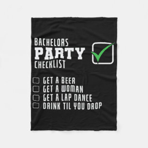 Checkliste Party Fleecedecke