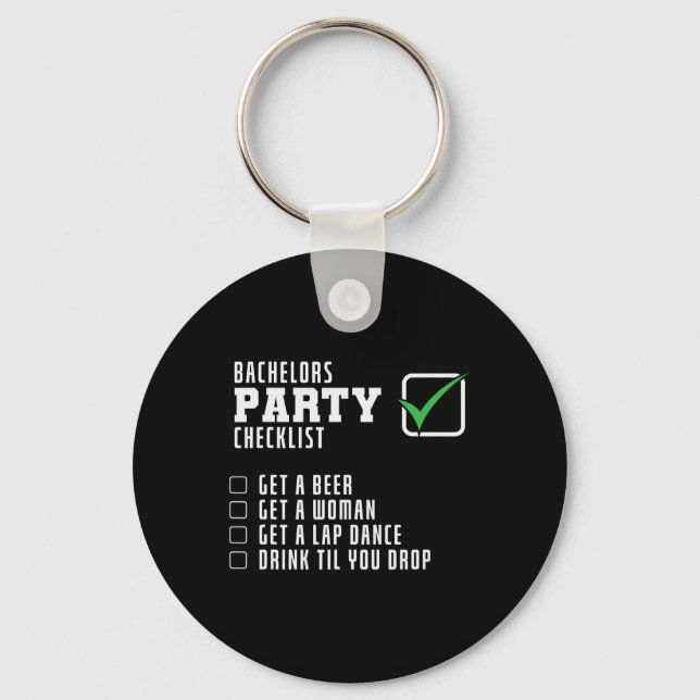 Checkliste Party Schlüsselanhänger (Vorderseite)