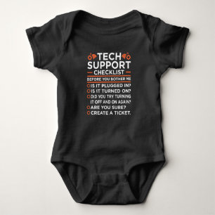 Checkliste "Technischer Support" Computer-IT-Progr Baby Strampler