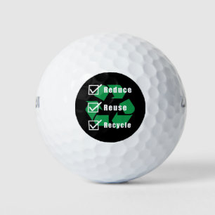 Checkliste "Umweltschutz" Recycle Wiederverwendung Golfball
