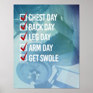 Checkliste, zum von Swole zu erhalten - Poster