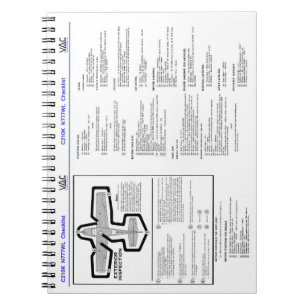 Checklistennotizbuch Cessnas 210K Notizblock