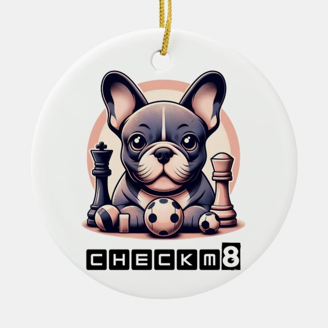 CheckM8 Keramik Ornament (Vorne)