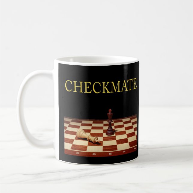 Checkmate Chess Player Kaffeetasse (Links)