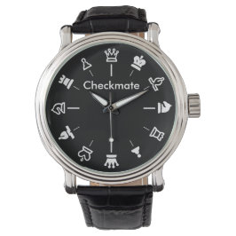 Checkmate Chess Watch - auf schwarz Armbanduhr