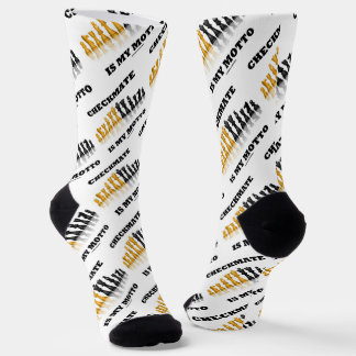 Checkmate ist mein Motto Reflektierendes Schachspi Socken