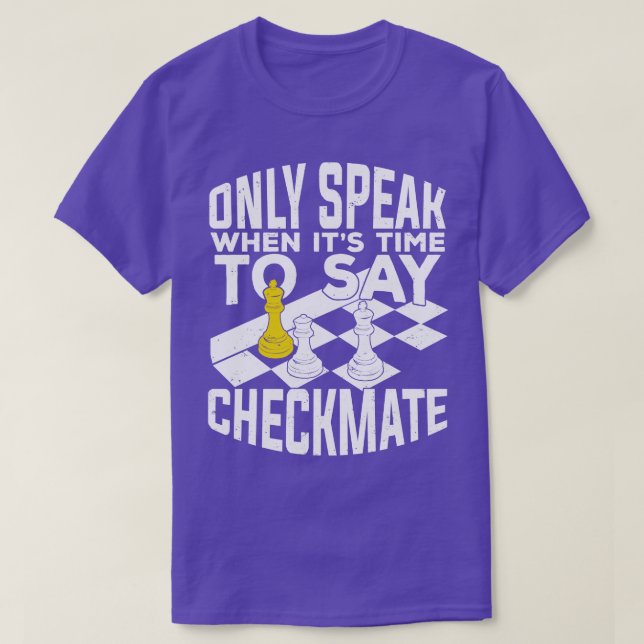 Checkmate Schach Game Player Geschenk T-Shirt (Design vorne)