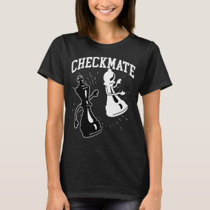 Checkmate Schach-Tabellenelemente Spieler T-Shirt