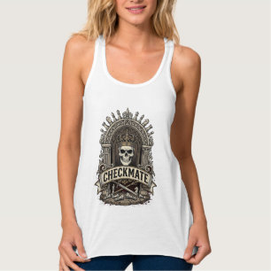 Checkmate Schädelkönig Vintage Schach Tank Top