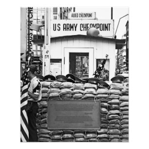 Checkpoint Charlie Berlin Fotodruck