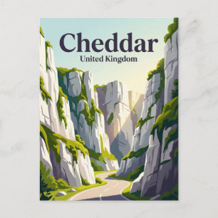 Cheddar Gorge Vereinigtes Königreich Postkarte