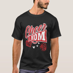 Chee Mama Größte Fan Leopard Print und Pom Pom T-Shirt