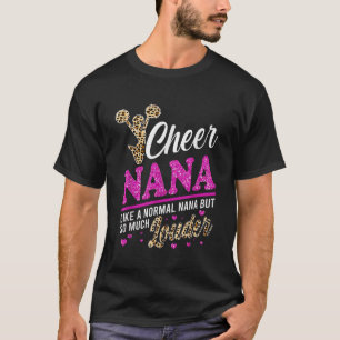 Chee Nana Größte Fan Leopard Print und Pom Pom T-Shirt