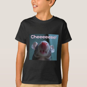 Cheeeeese! Haustier-Ratte-Aufkleber T-Shirt