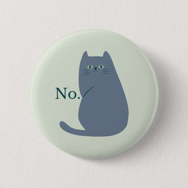 Cheeky Cat Funny Button (Vorderseite)