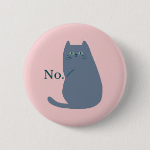 Cheeky Cat Funny Button