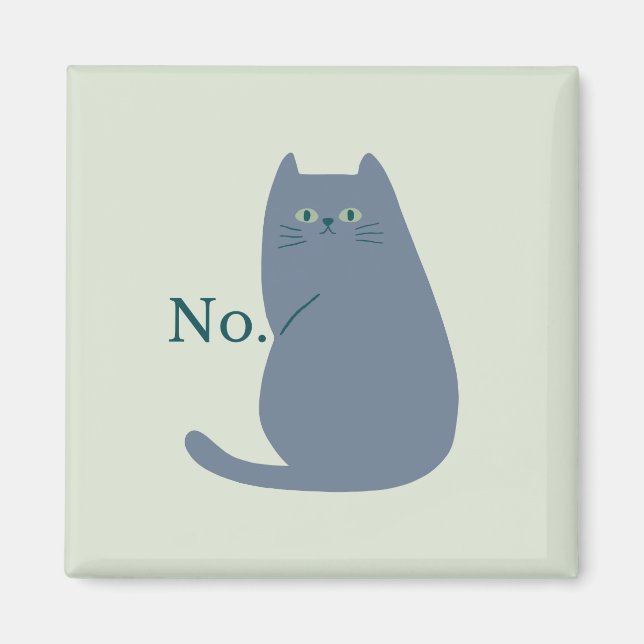 Cheeky Cat Funny Magnet (Vorne)