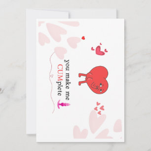 Cheeky Charm: Funny Liebe Card macht ihn komplett Einladung
