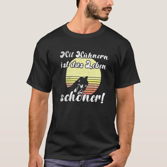 Cheeky Chicken Sunset Chicken Experience Is Beauti T-Shirt (Vorderseite)