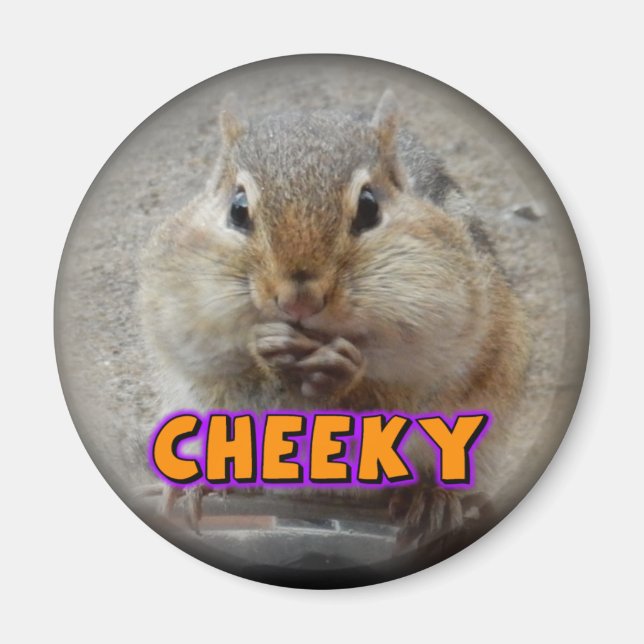 Cheeky Chipmunk Magnet (Vorne)