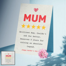 Cheeky & Funny Mother Day Card für Mama - Perfekt