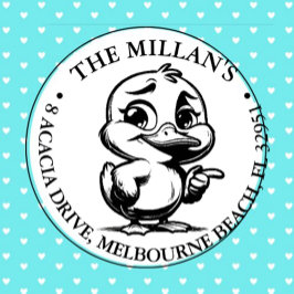 Cheeky Happy Duck Thema Permastempel