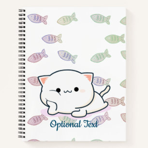 Cheeky Kawaii Style Kitten Notizbuch