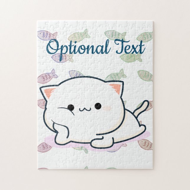 Cheeky Kawaii Style Kitten Puzzle (Vertikal)