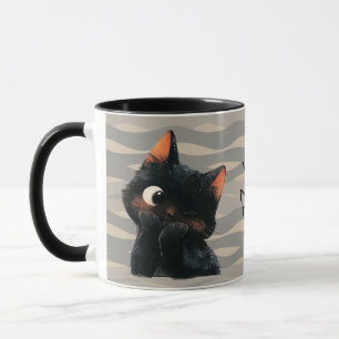 Cheeky Little Black Cat Tasse