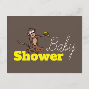 Cheeky Monkey, Baby Dusche Einladung